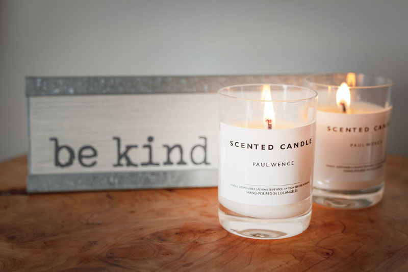 Light up the environment with candles